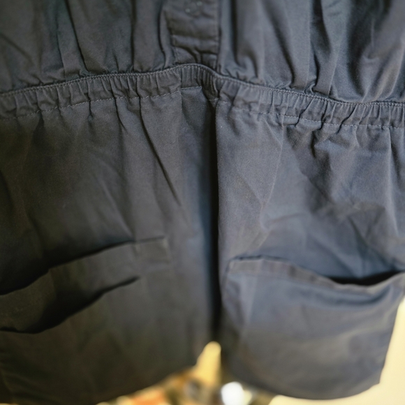 Butter Women's Deep Blue V-Neck Blouse - Picture 5 of 6